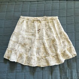 Olivaceous Skirt with Floral Print - Medium